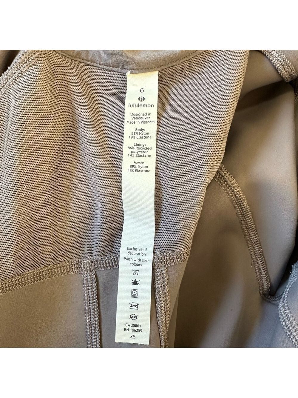 Lululemon Day Maker Full Zip Hoodie Lunar Rock Size 6 - Picture 6 of 13